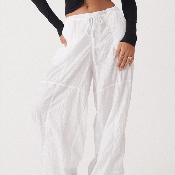 Motel Rocks Pants & Jumpsuits Motel Parachute Pant Ivory Poshmark